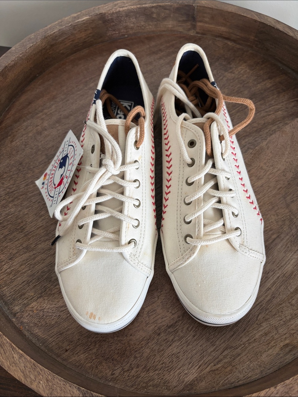 Keds Baseball Stitch Canvas Sneakers NWT -AS IS - Picture 3 of 9